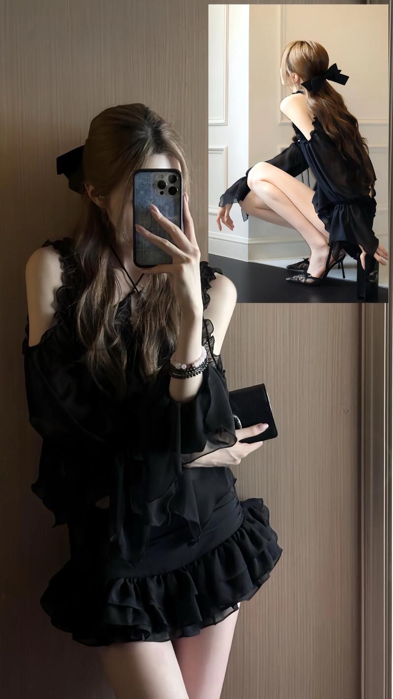 黑色的短裙怎么搭配图片大全