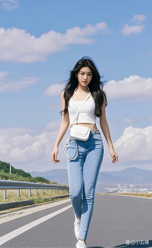 淡蓝色牛仔短裤怎么搭配