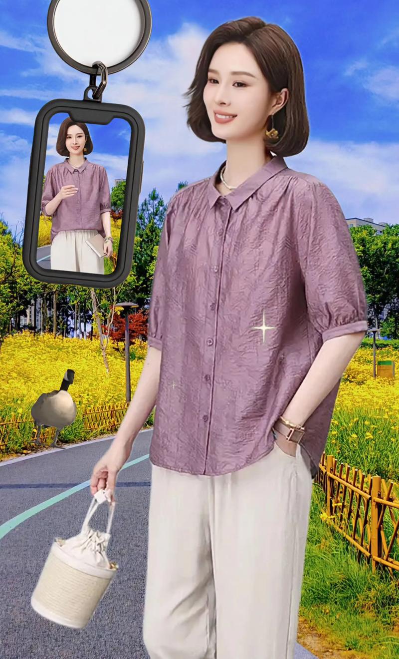 半截袖衬衫怎么搭配