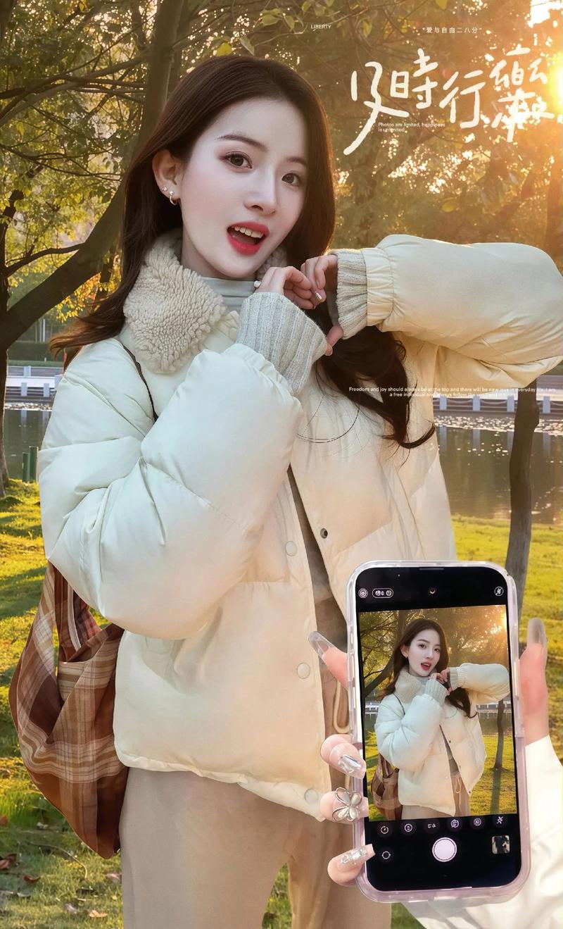 白色棉服短款怎么搭配什么裤子