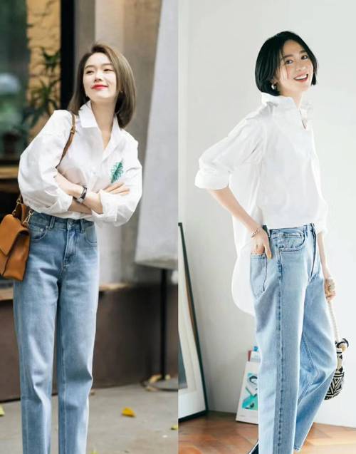 bf款白衬衫怎么搭配