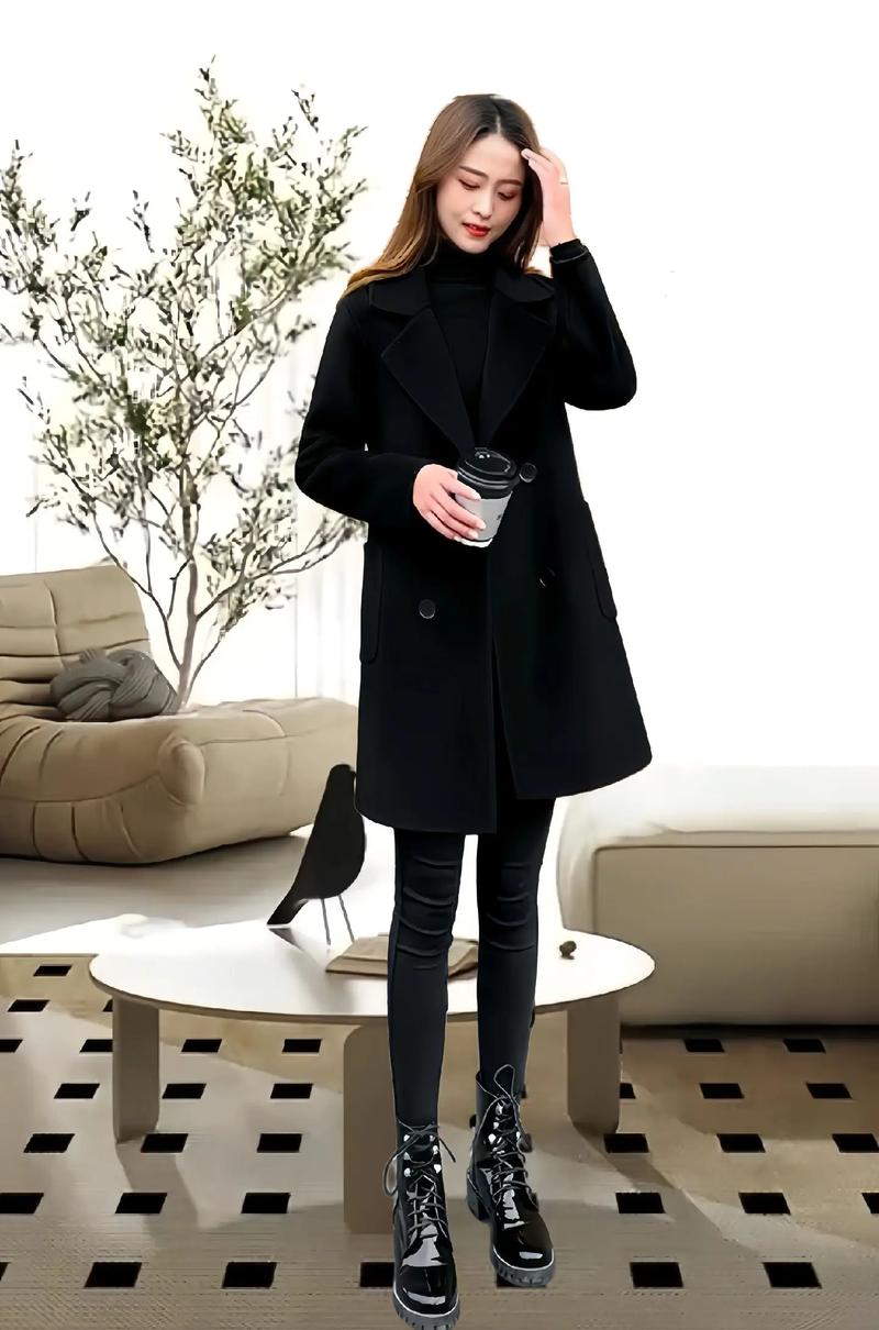中长款毛呢风衣怎么搭配衣服