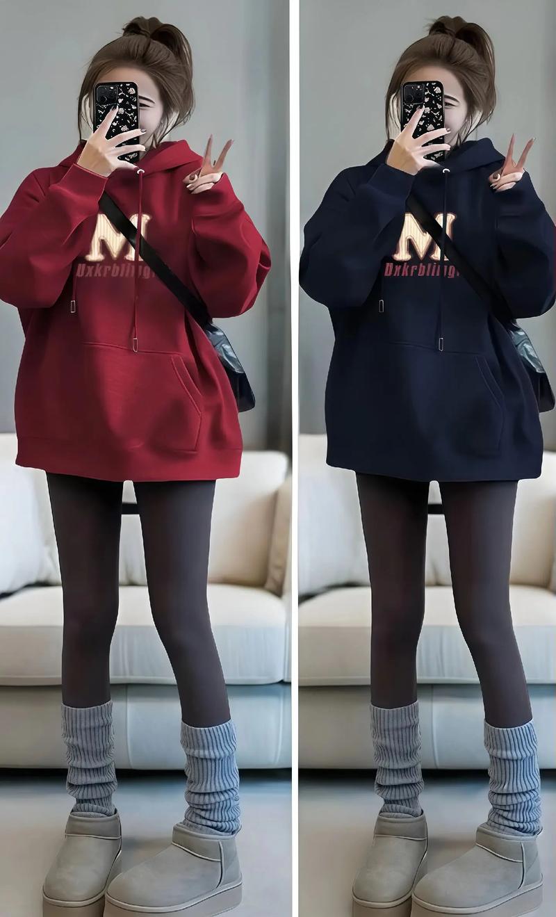 中长版卫衣怎么搭配图片