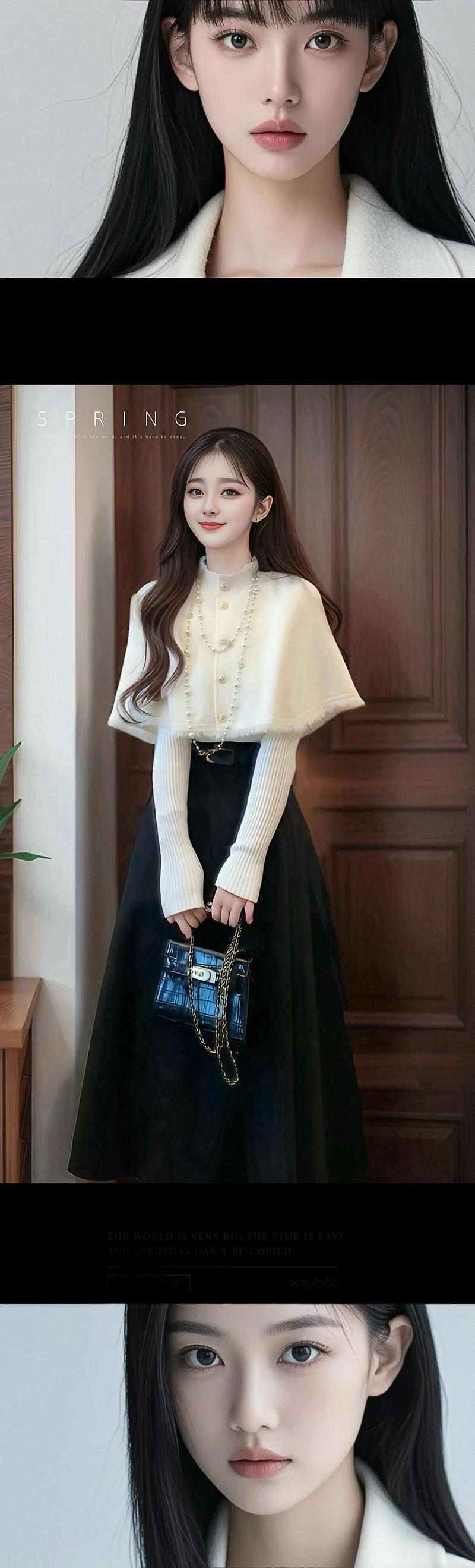 针织小披肩怎么搭配图片大全