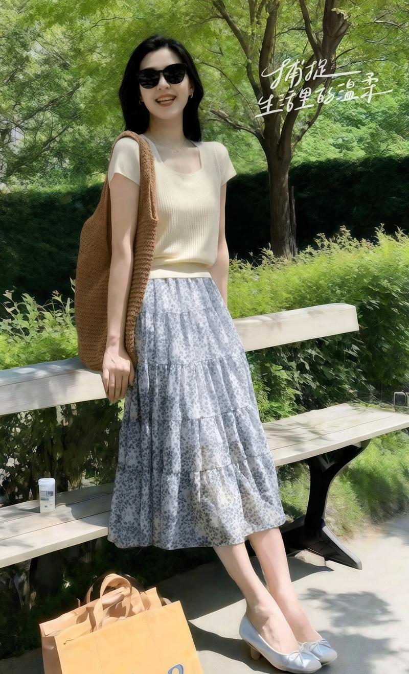 怎么搭配碎花短裙