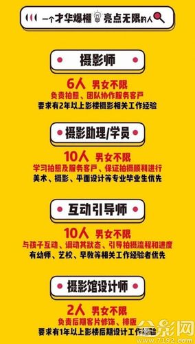上海影楼最新招聘