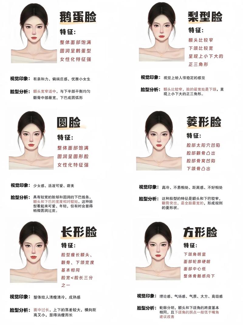看自己是什么脸型