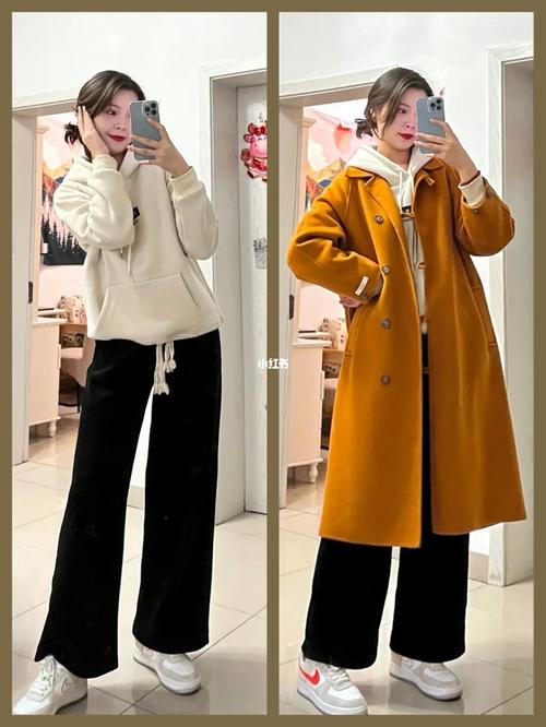 橘色风衣怎么搭配图片
