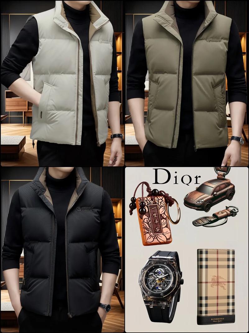 男士黄色羽绒马甲怎么搭配