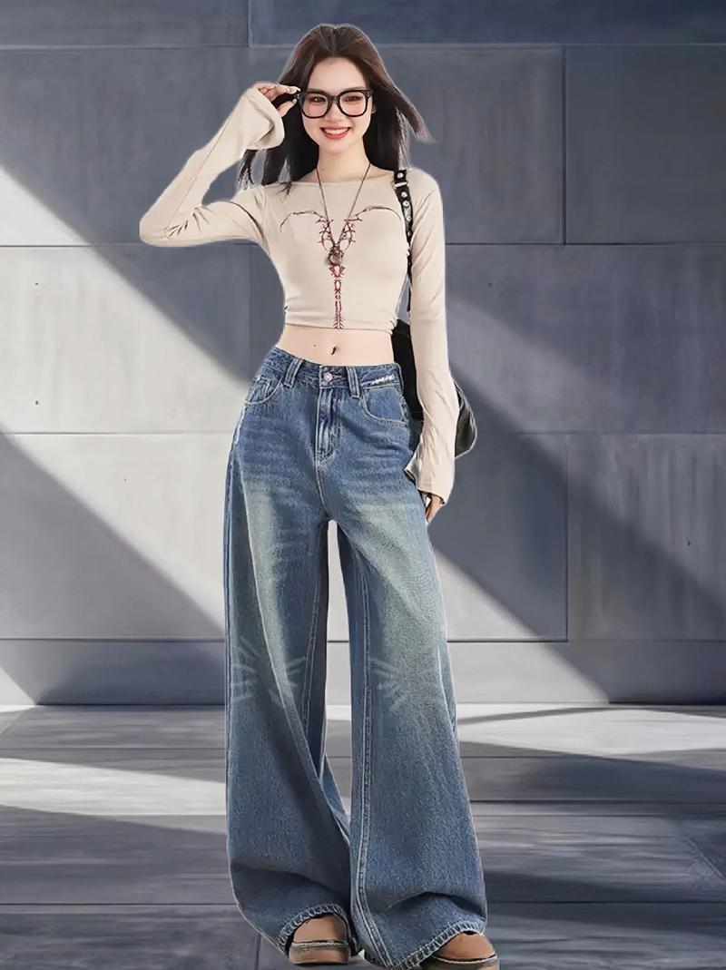 阔腿牛仔裤搭配什么鞋