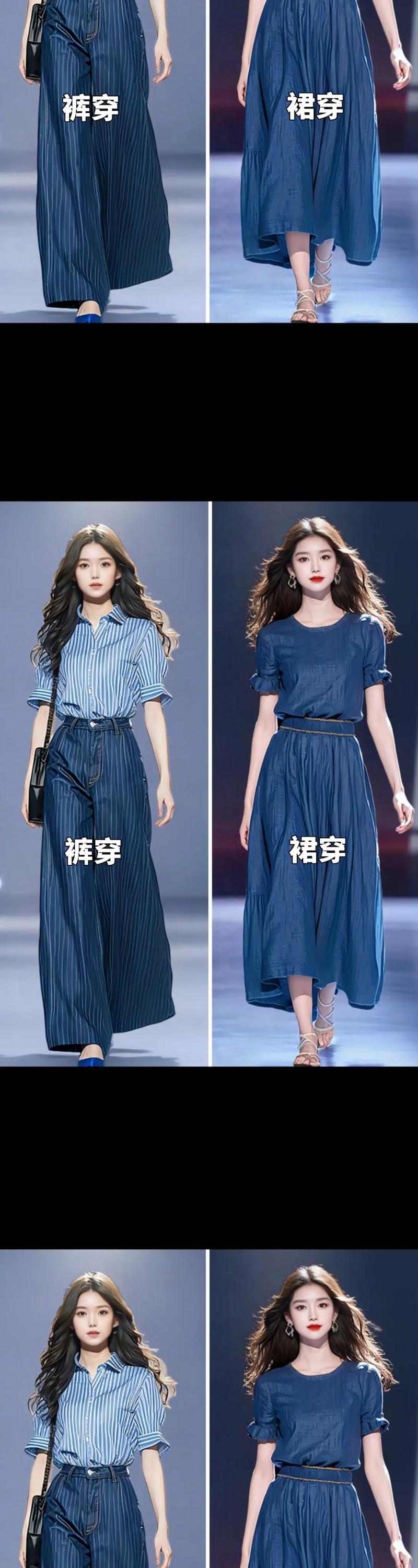 宝蓝色t恤怎么搭配外套和裤子