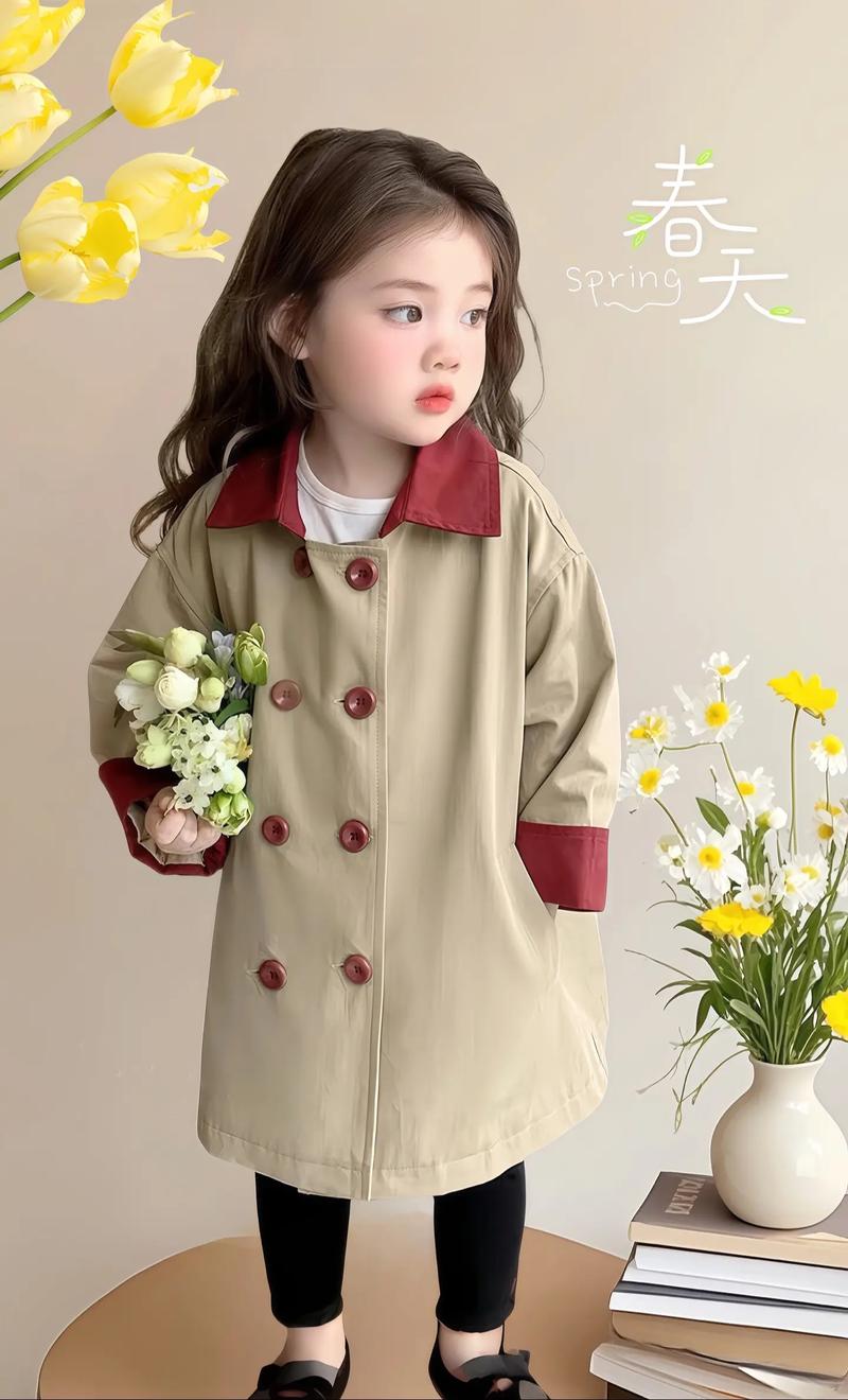 儿童儿童橘黄色风衣怎么搭配