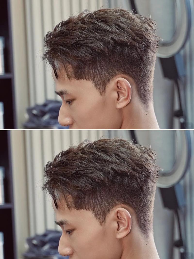 额头大适合什么发型男