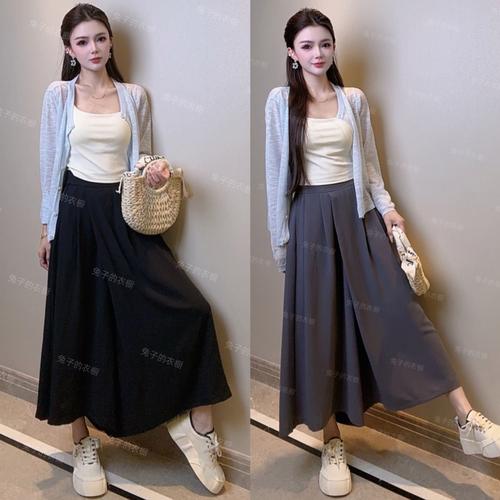 裙裤怎么搭配鞋子图片