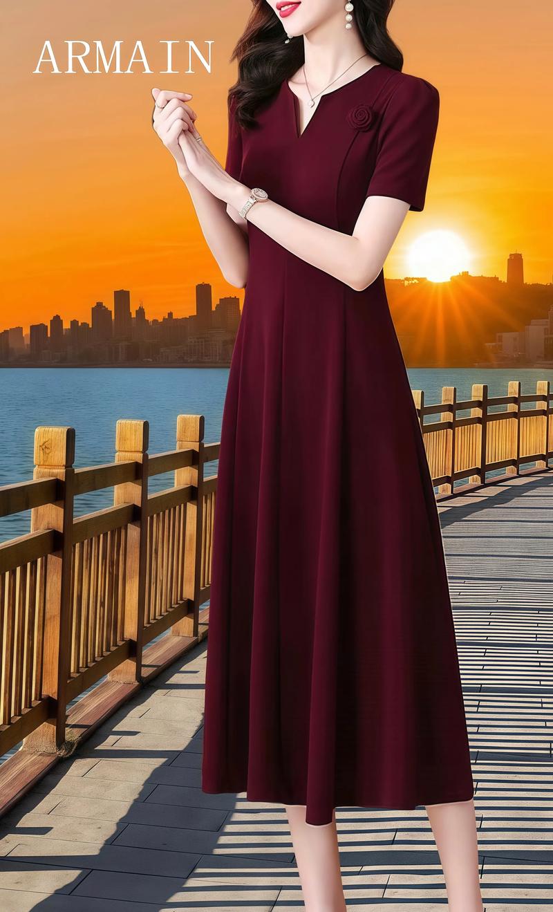 紫红色裙子怎么搭配图