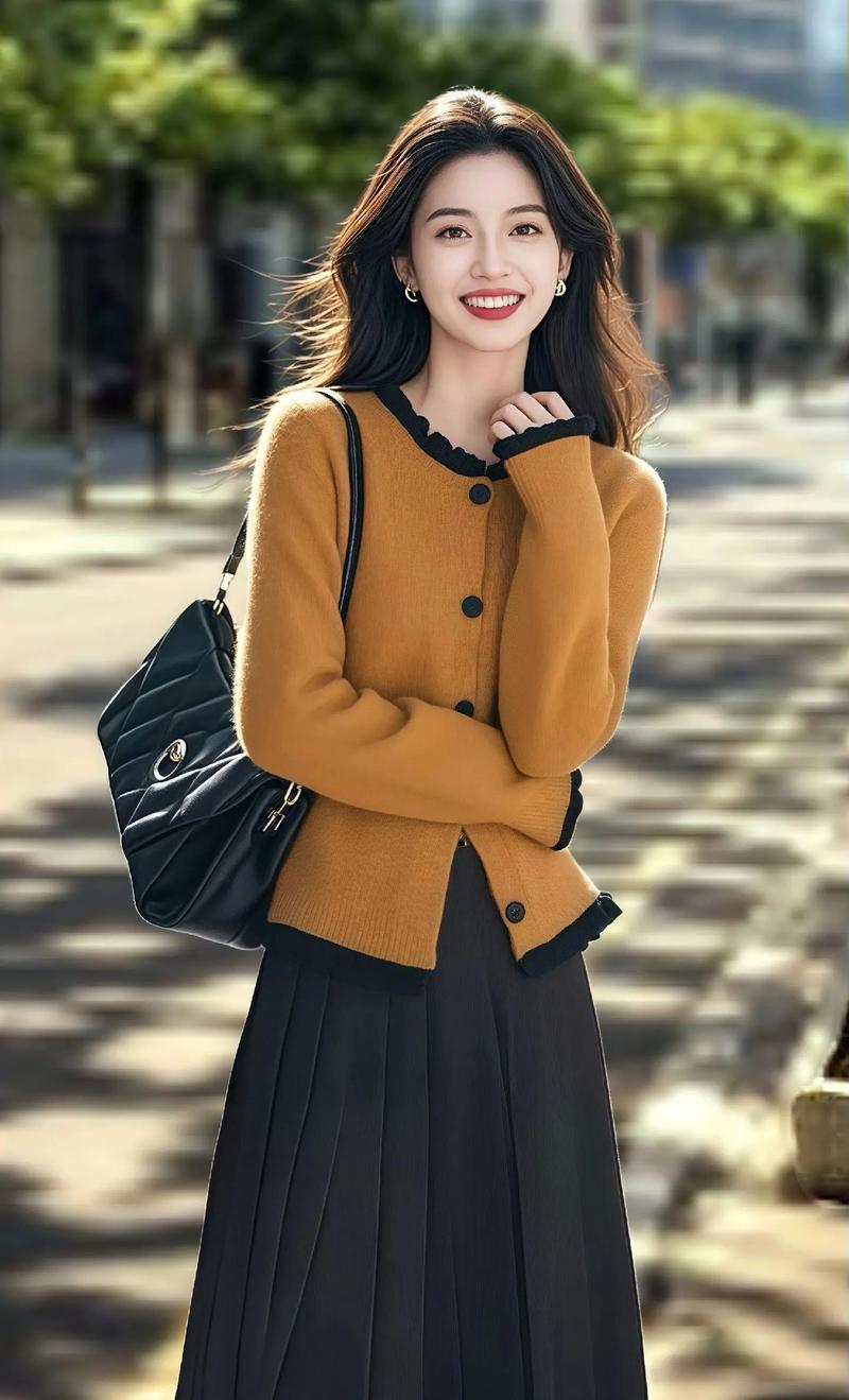 风衣橘黄色怎么搭配