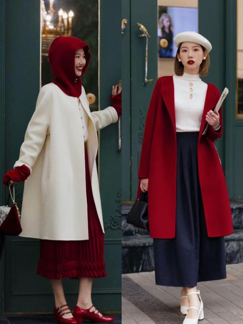 小装大红褂子怎么搭配