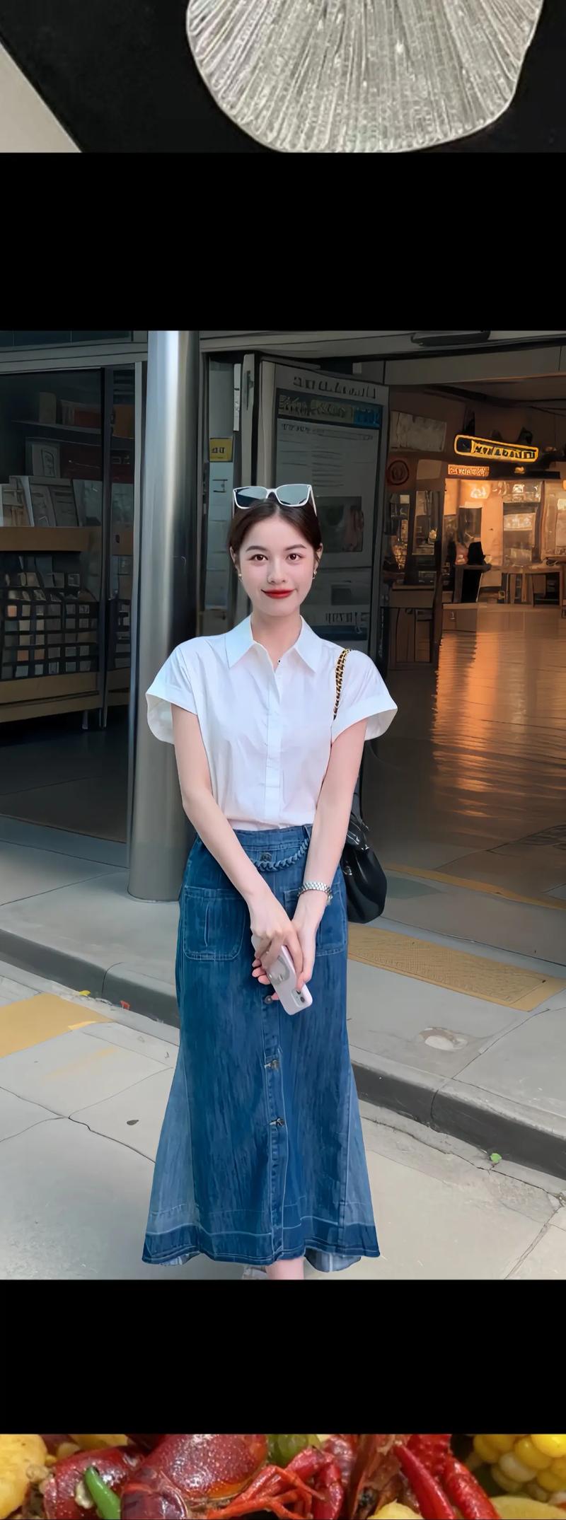 长袖白衬衫裙怎么搭配