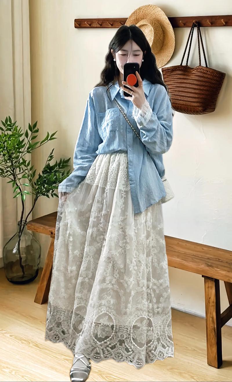 长袖白衬衫裙怎么搭配