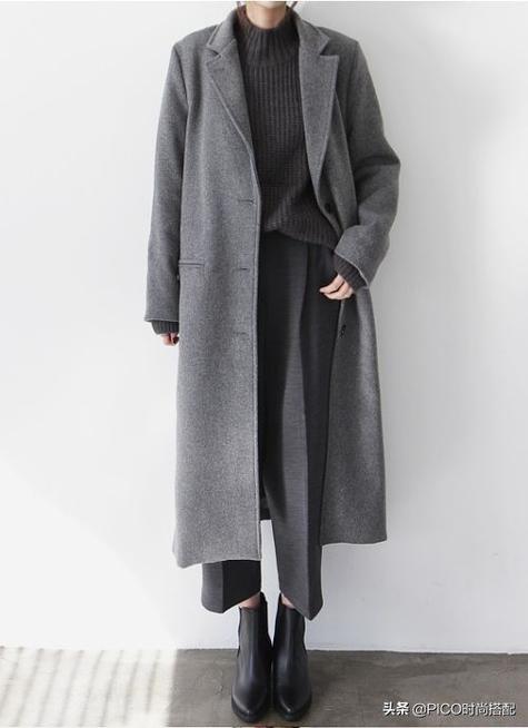 灰色皮毛大衣怎么搭配