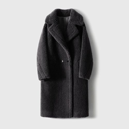 灰色皮毛大衣怎么搭配