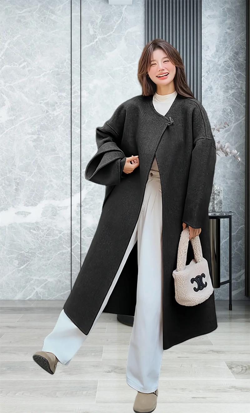 毛领大衣怎么搭配围巾