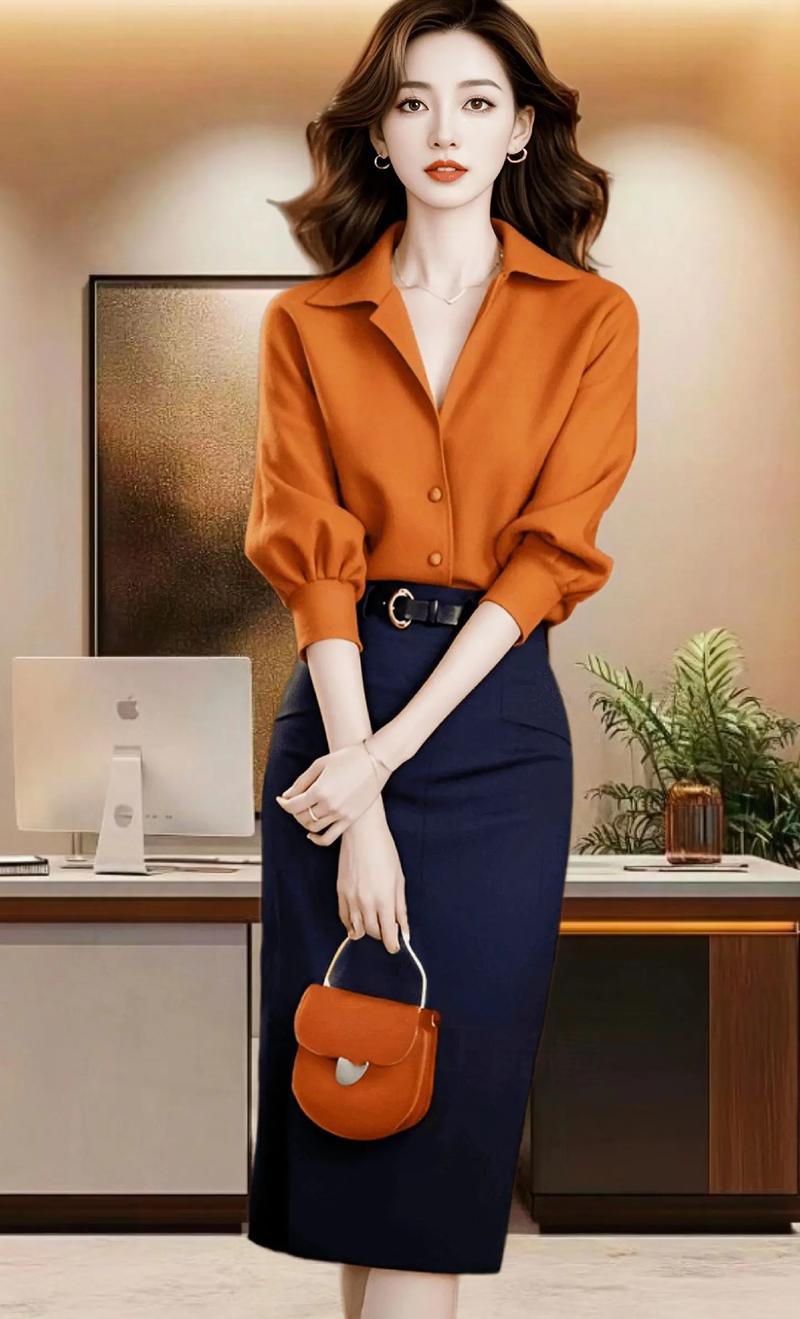 橙色短裤怎么搭配图片