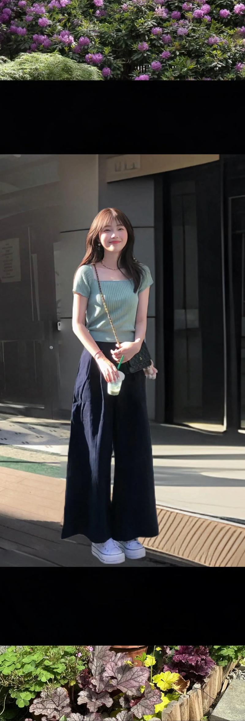 薄荷绿短款怎么搭配