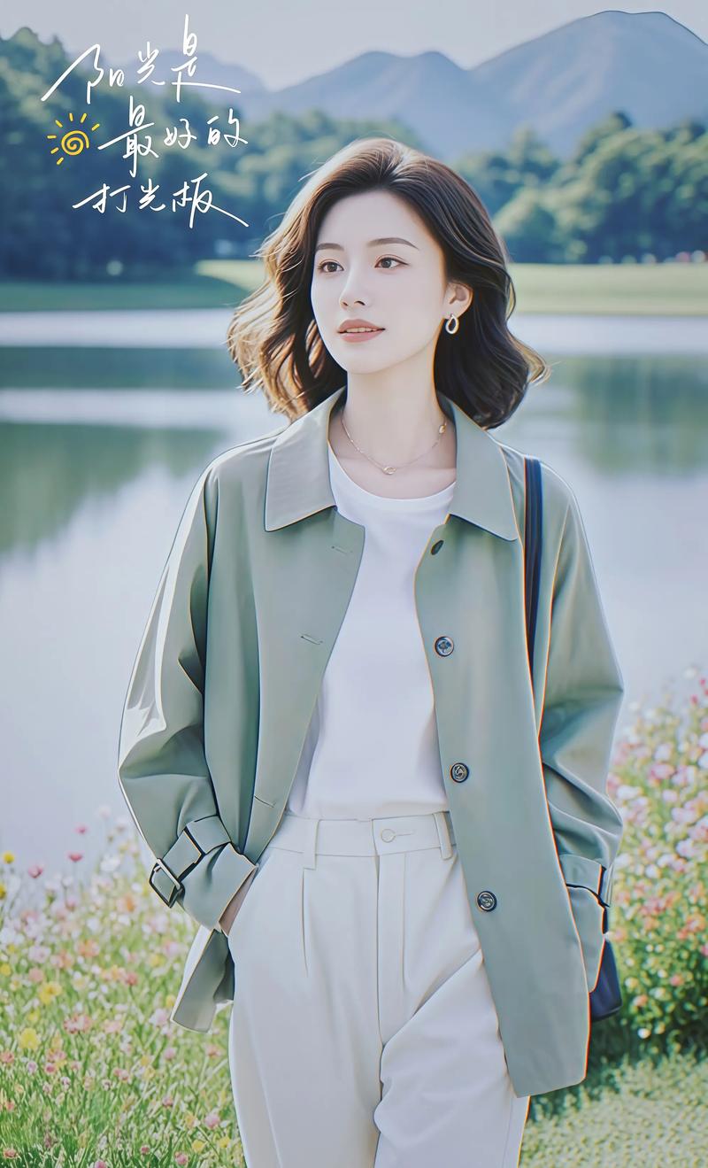 薄荷绿风衣怎么搭配