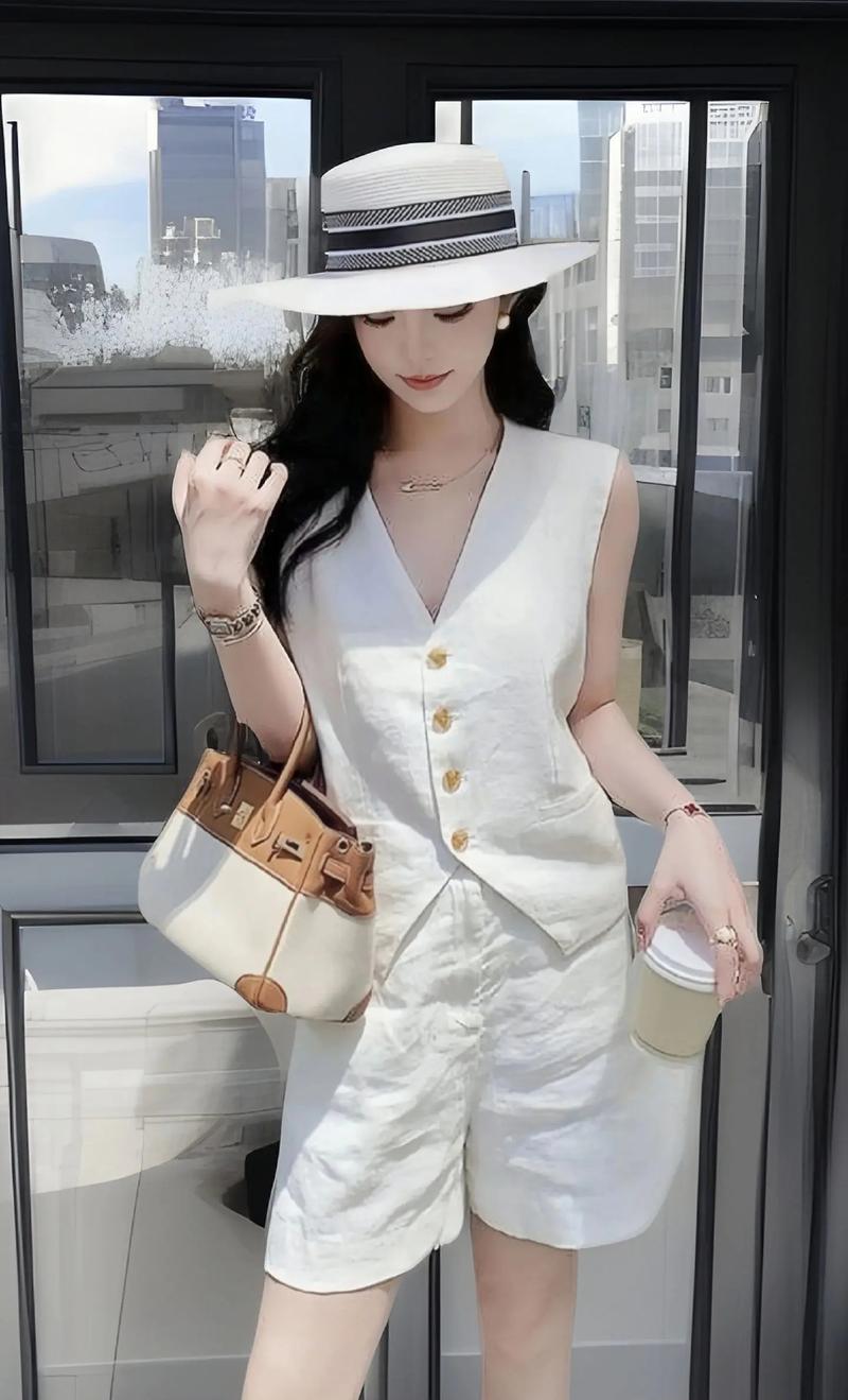 白色马甲配什么衣服