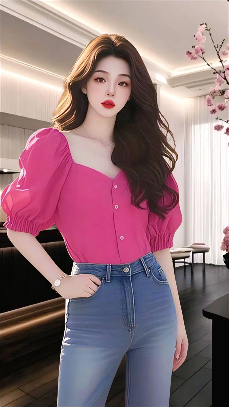 粉色衬衫怎么搭配毛衣