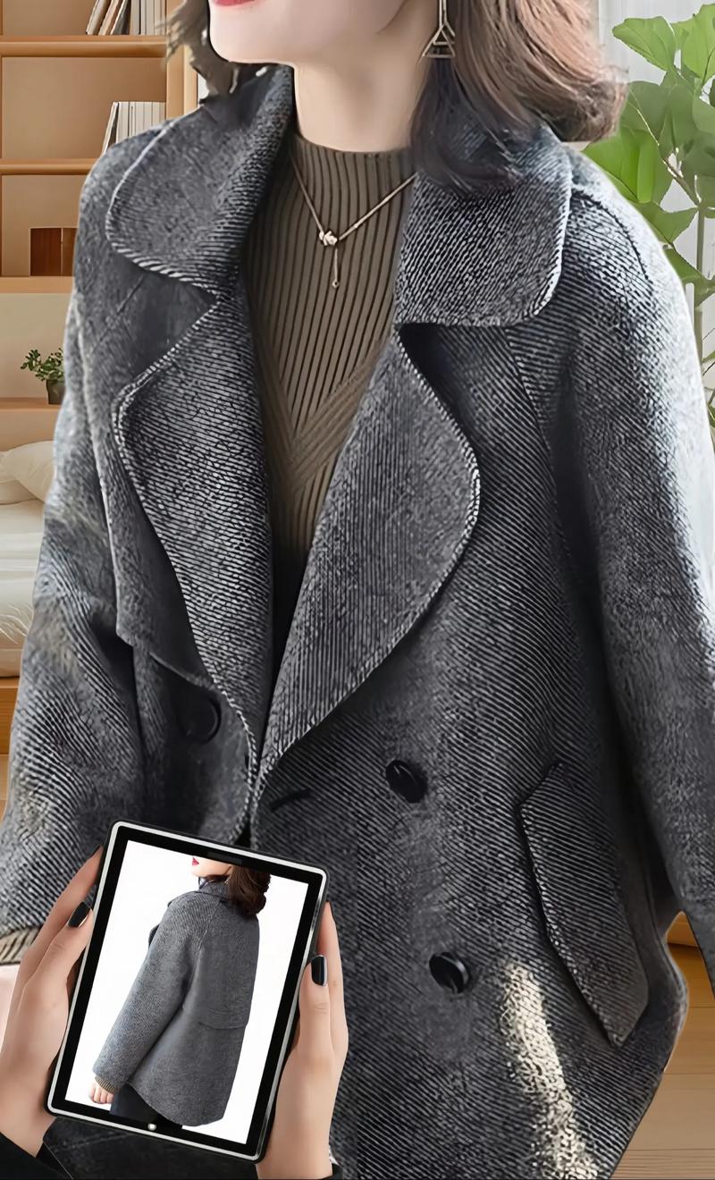 粉灰色大衣怎么搭配