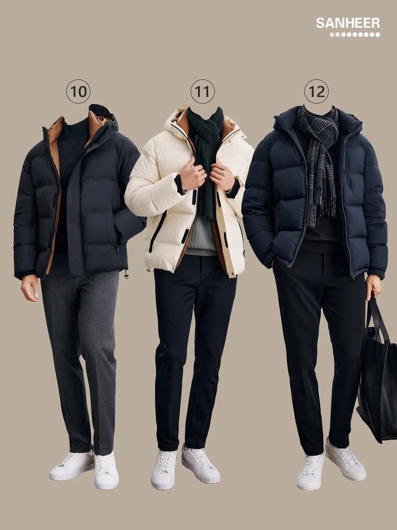 男生羽绒夹克怎么搭配