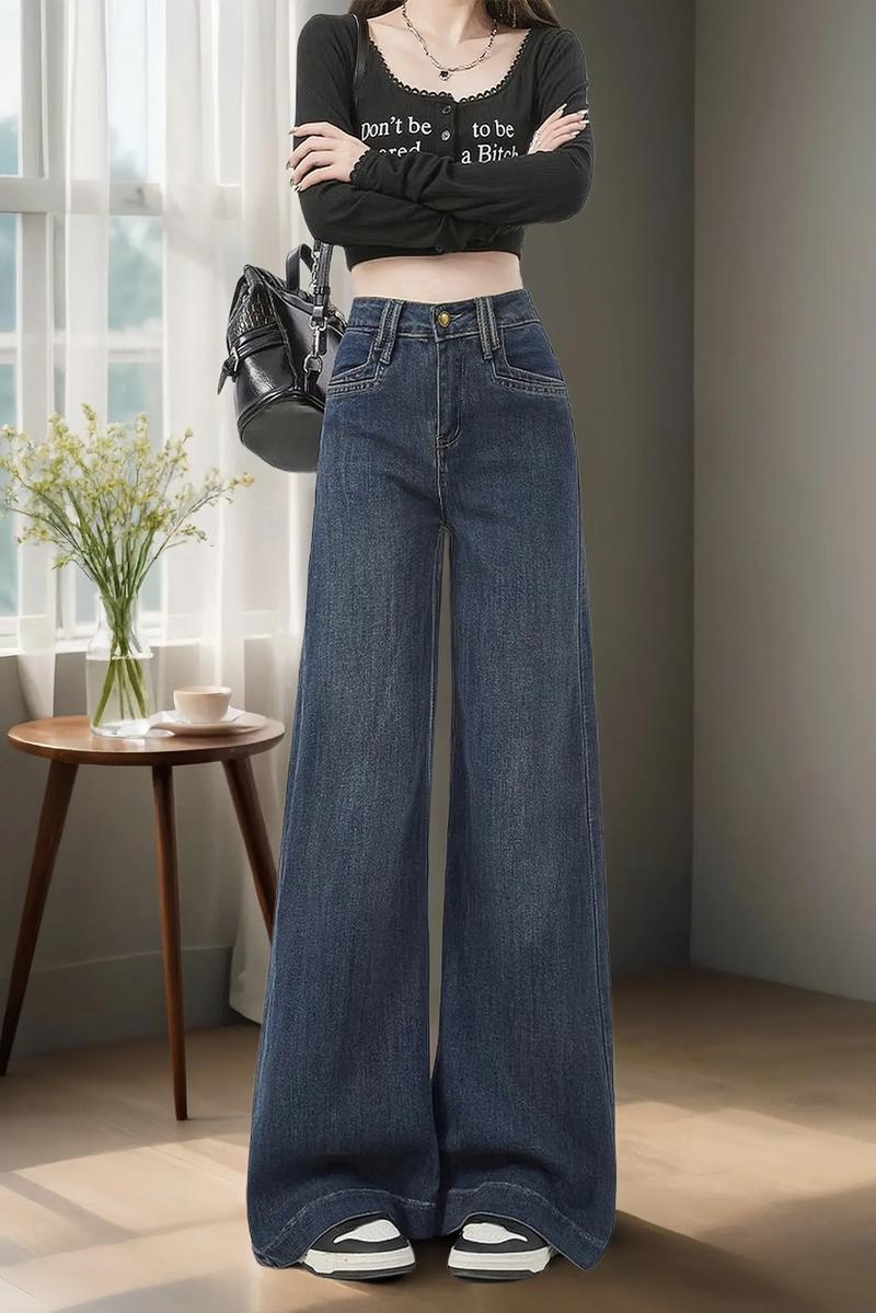 阔腿牛仔裤搭配什么鞋子