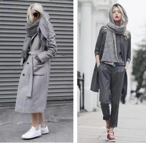 灰色的围巾怎么搭配