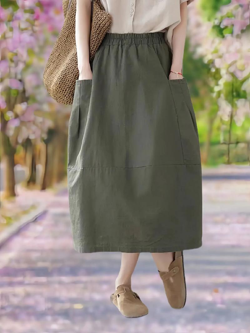 棉麻的裙子怎么搭配