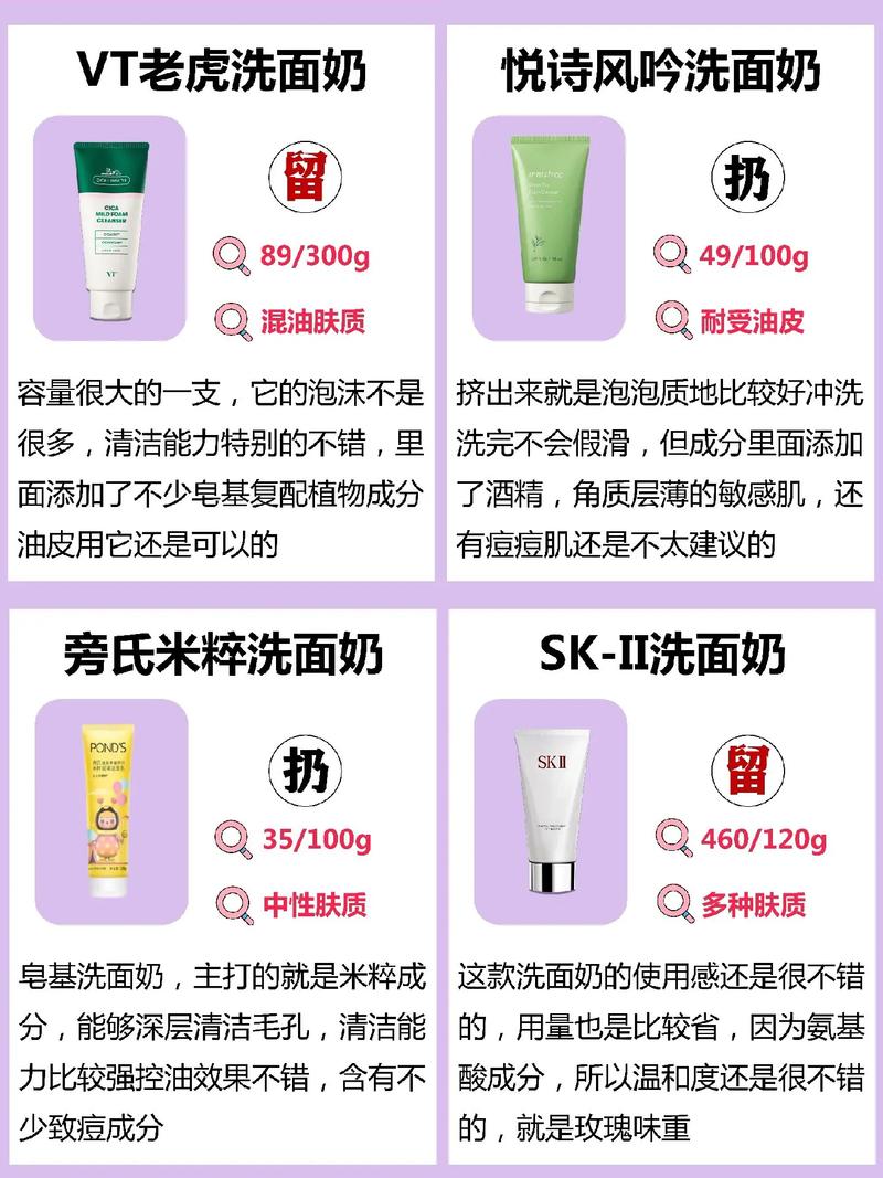 什么牌的洗面奶好