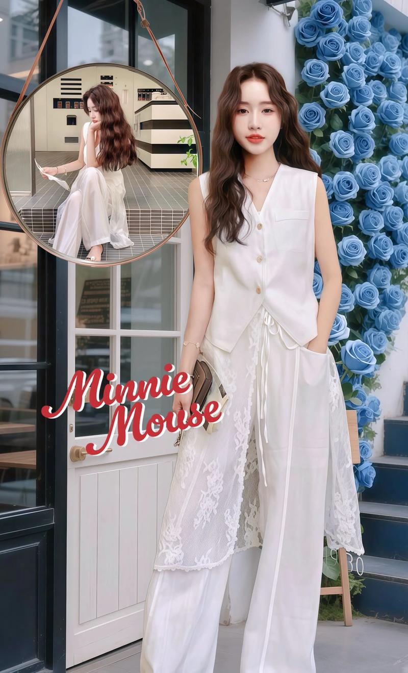 冬季白色蕾丝罩衫怎么搭配好看