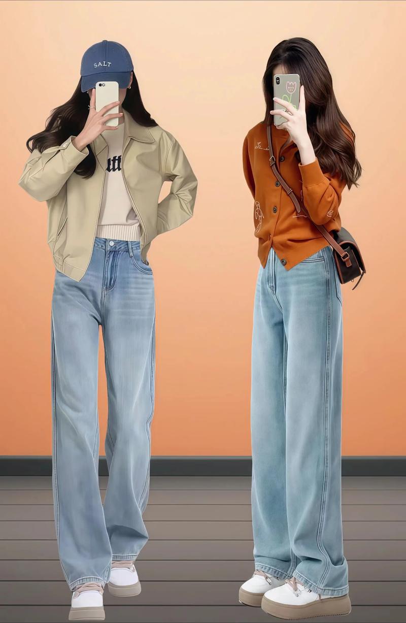 浅蓝打底裤怎么搭配