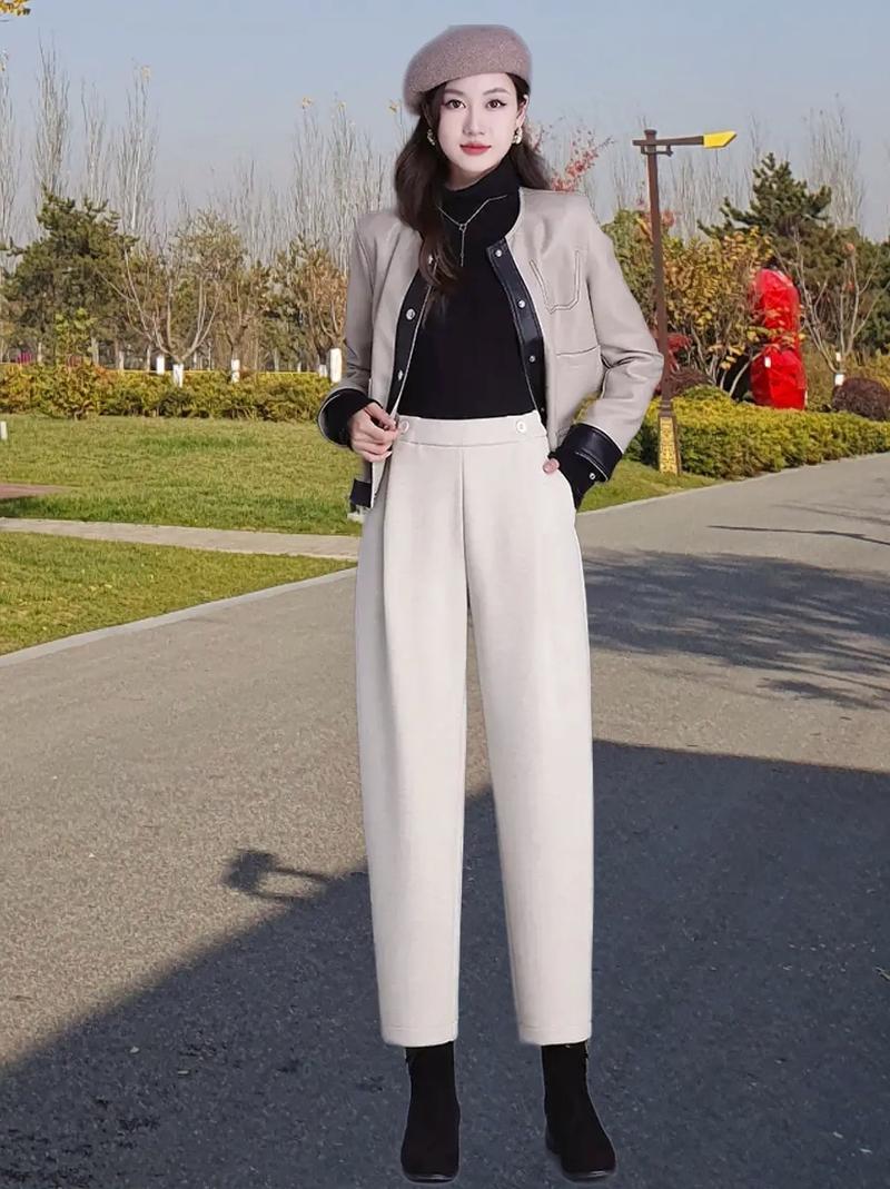 九分打底裤跟连脚的怎么搭配