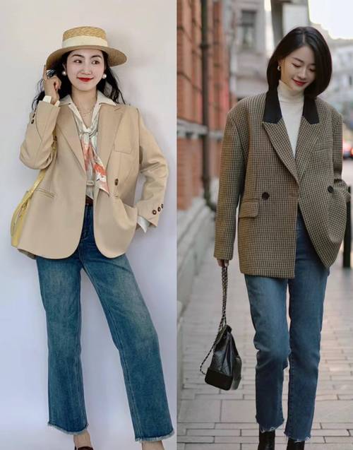 西裤配牛仔衣怎么搭配