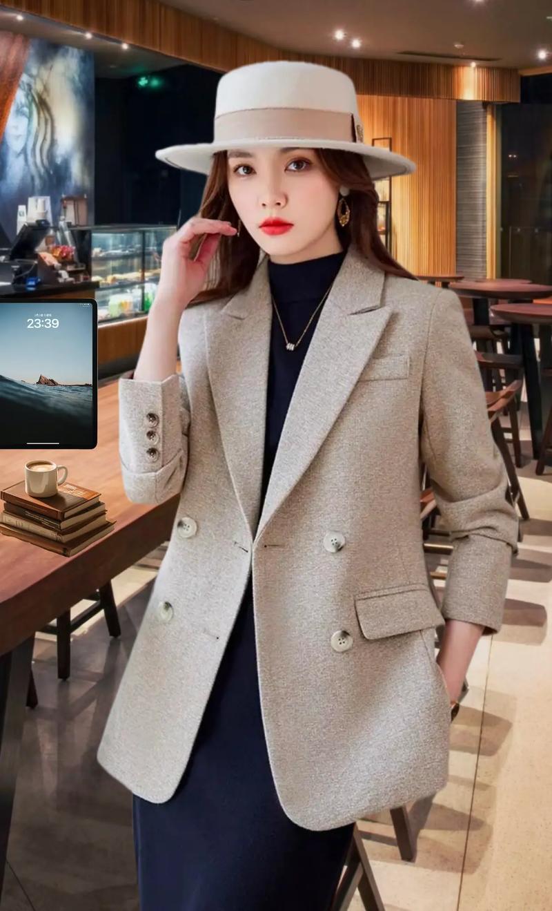 西服长款外套怎么搭配图片