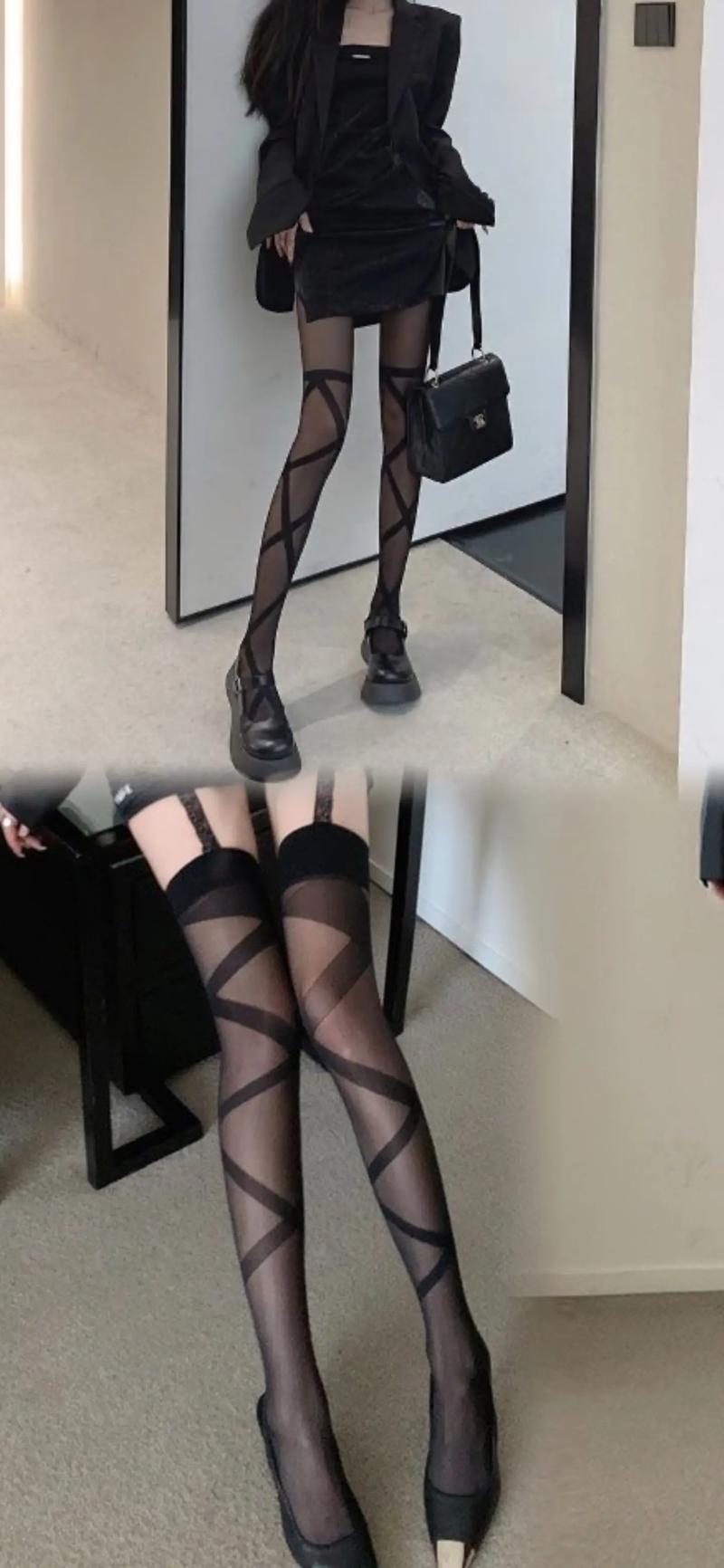 网袜怎么搭配图片