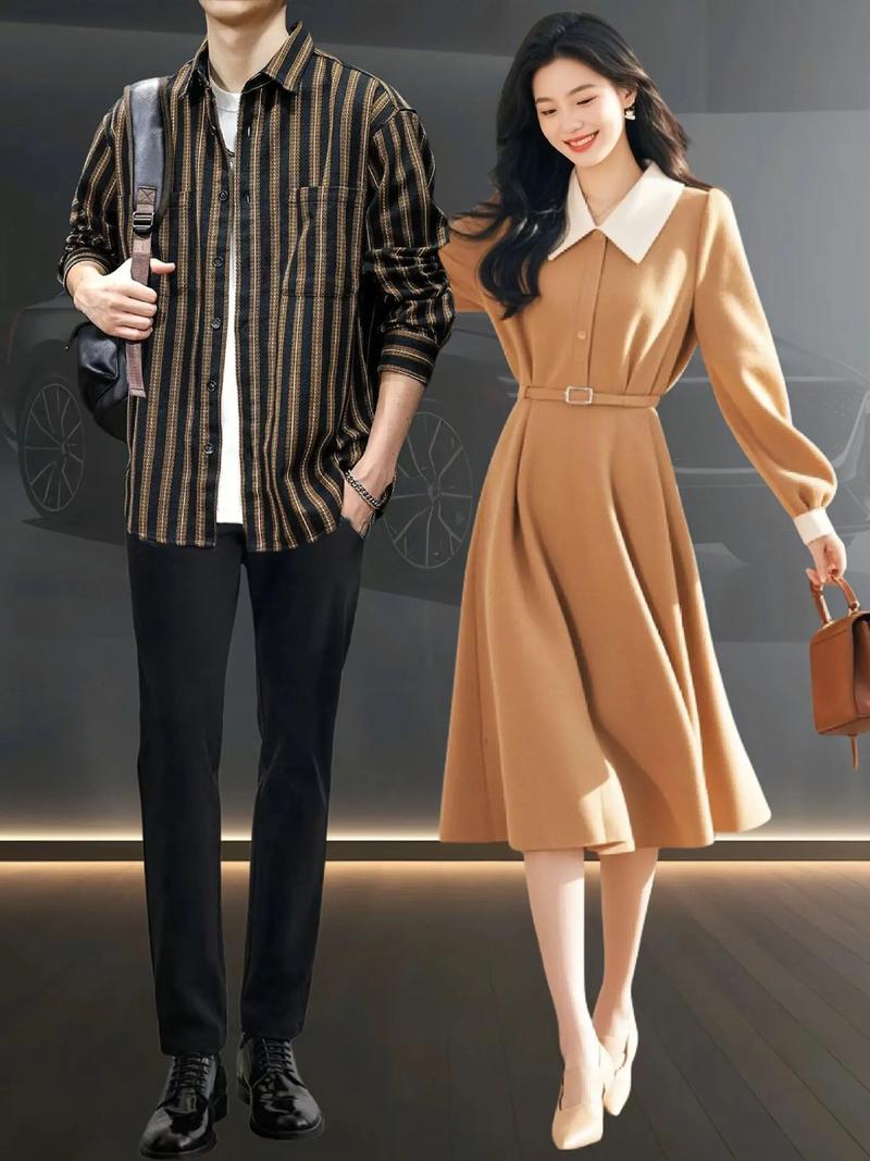 条纹衬衫怎么搭配外套