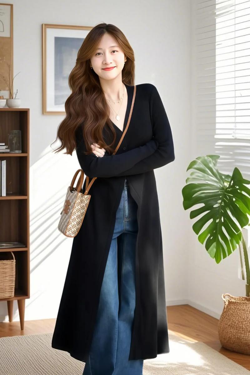 毛衣买大了怎么搭配