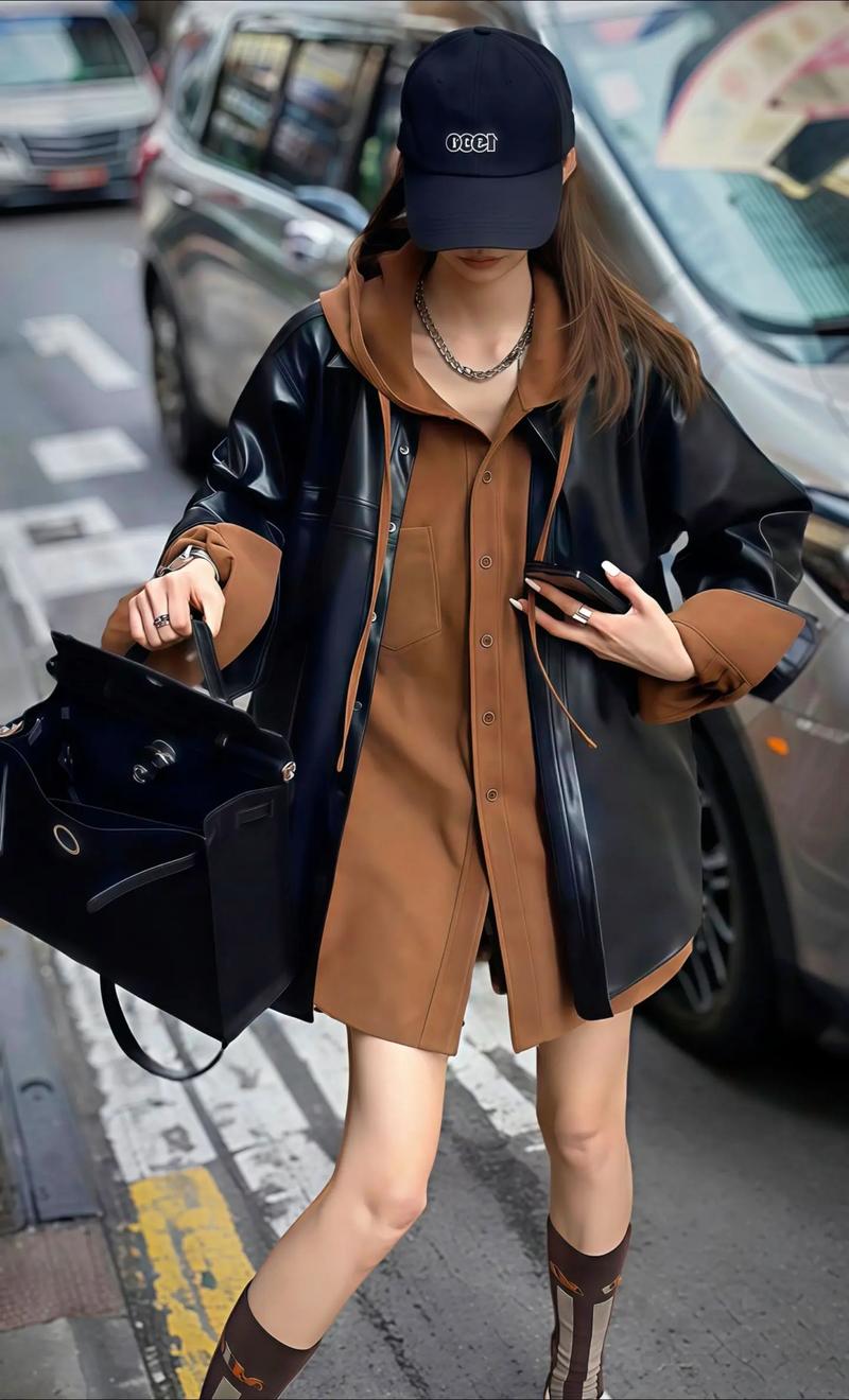 皮衣配什么帽子好看