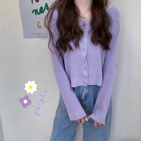 紫色头发怎么搭配衣服