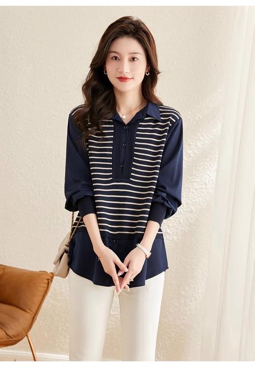 衬衣领针织衫怎么搭配