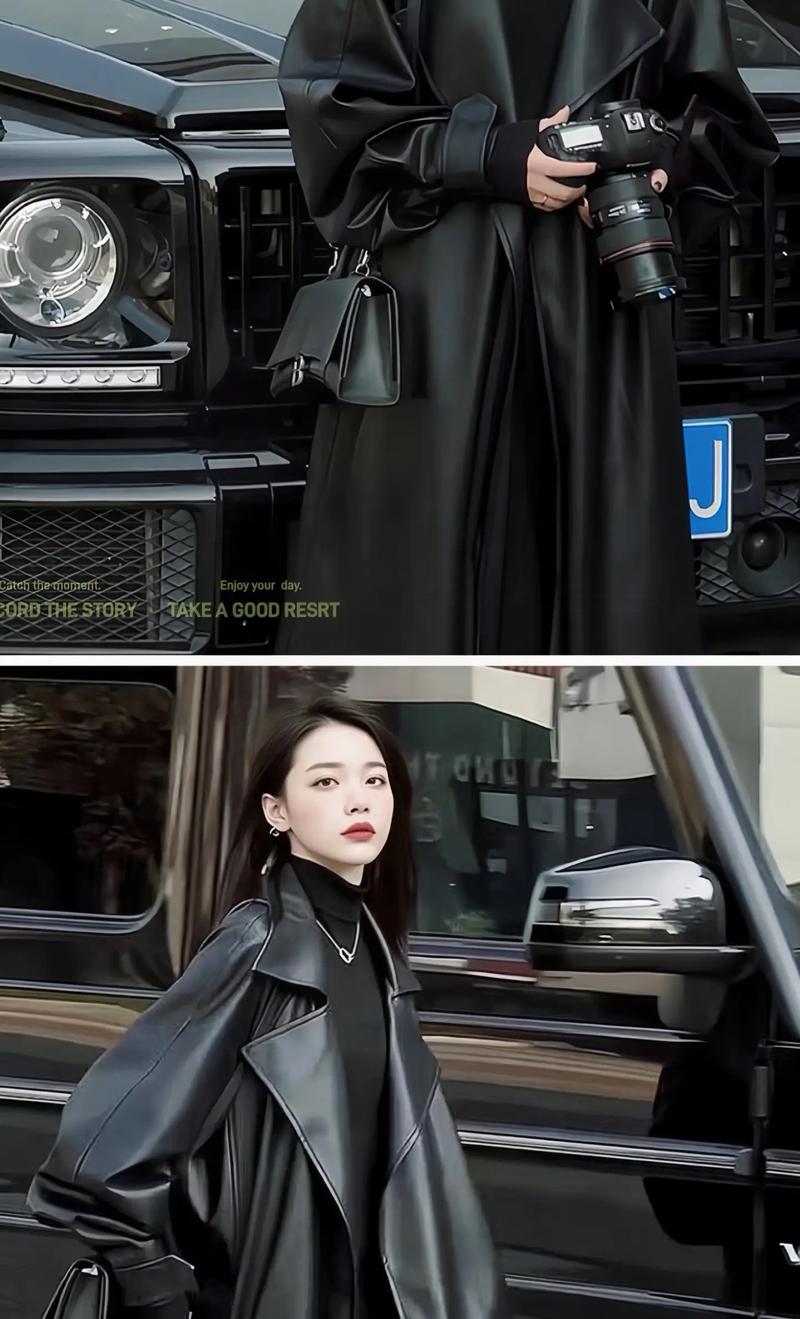 秋季黑色皮衣怎么搭配好看