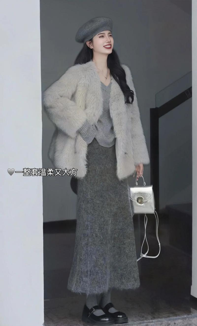 灰色针织外套怎么搭配